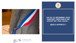 Création statut élu local